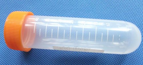 5pcs x 50ml screw round bottom centrifuge tube with a scale ep tube for sale
