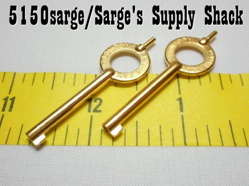(2 pieces) GOLD plated handcuff keys. By Zak Tool. Fits all regular cuffs(LC1)