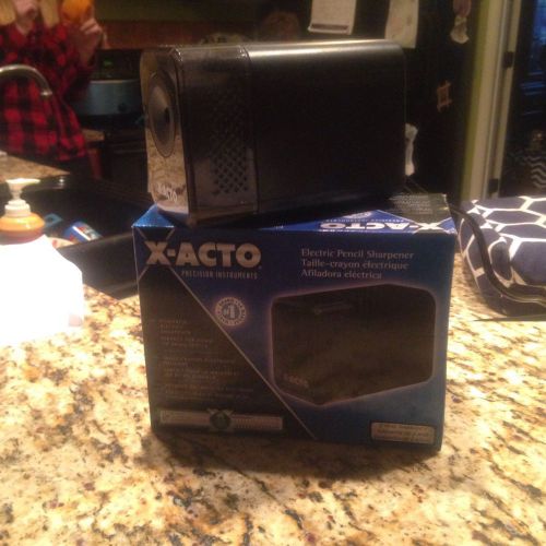 X-Acto Electric Compact Desktop School Classroom Pencil Sharpener, Black New