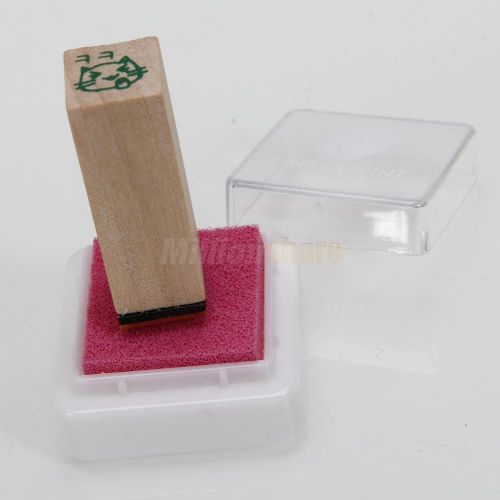 Super ctue flawless finger print ink pad fingerprint lovely candy pink color for sale