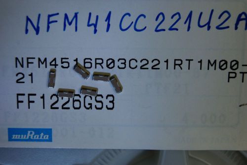20pcs NFM41CC221U2A3L previous NFM4516R03C221R feed trough capacitors MURATA