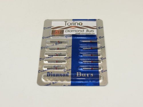 Dental Diamond Burs Conical Trunk Fine Lab TF-12F FG Set /1 Pack 10 Pcs TORINO