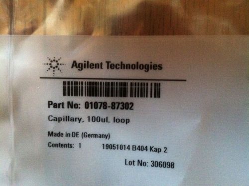 NIB  Agilent 01078-87302  sample loop, 100ul   NEW in sealed bag