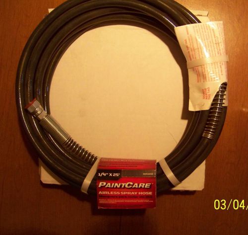 Paintcare 1/4&#034; x 25&#039; airless spray hose 3300 psi for sale