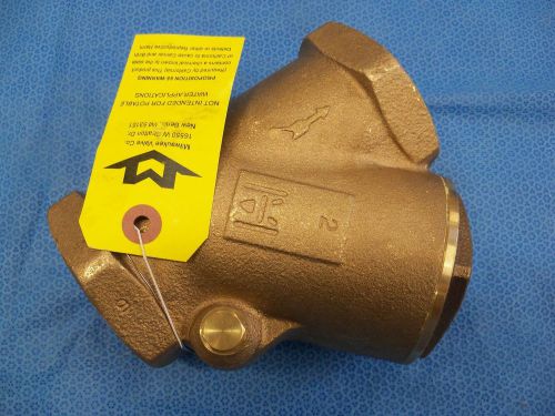 Milwaukee 508 series 2&#034; bronze swing y check valve for sale