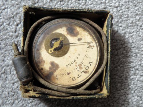 Old vintage antique Depose volt meter