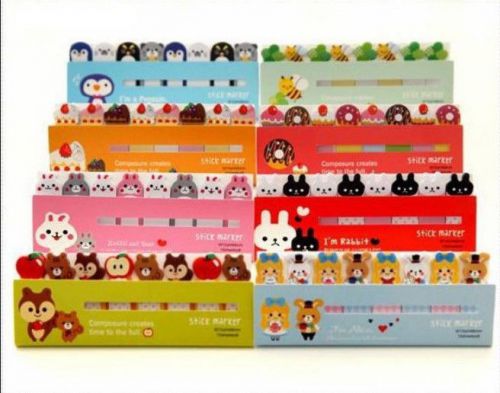 Stylish Animal Flags Index Tab Sticky Notes Sticker Post-It Bookmark Marker Memo