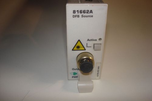 HP Agilent 81662A DFB Laser Source Option 411 1570.42nm Excellent Condition