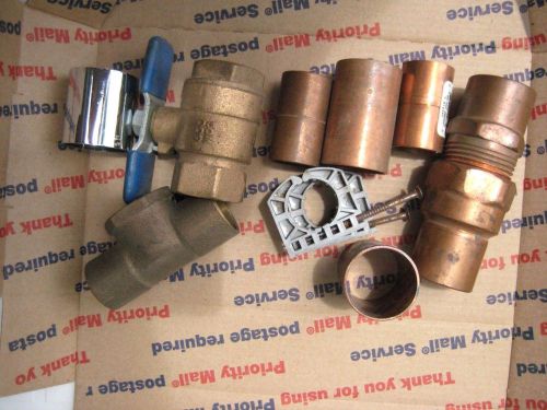 Febco 3/4 in. shut off , 2 3/4 coupling copper, 2 ,1 in coupling, brass t for sale