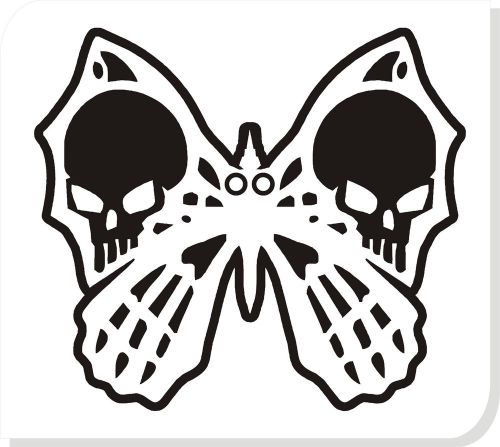 skull butterfly funny car vinyl sticker decals truck window bumper decor  #22