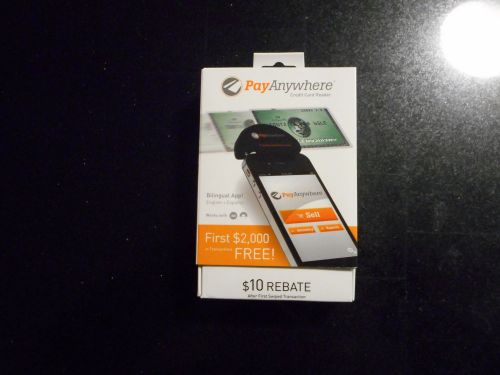 PayAnywhere Credit Card Reader NIB! iOS Android    English + Spanish