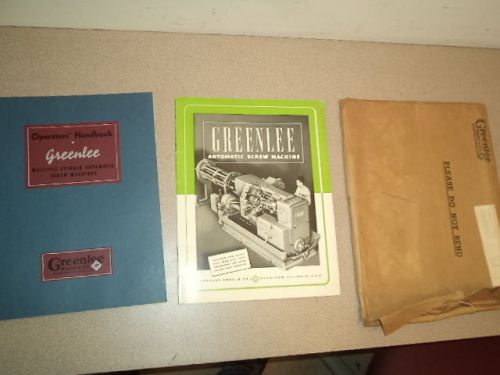 1946 Greenlee Handbook and Catalog for Screw Machines Grouping EXIP