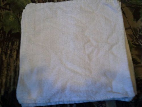 12 USED CLEANED COTTON CLOTH CLEANING TOWELS 11x11