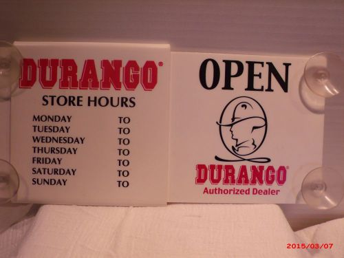 Durango open/closed sign for sale