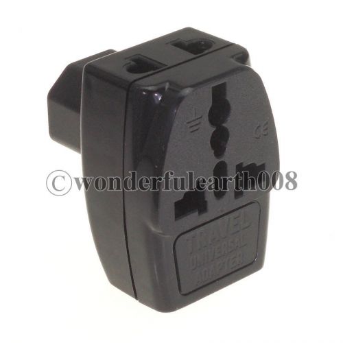 Universal to IEC60320 C14 Male Electrical Plug Adapter 3 Way Multi Outlet
