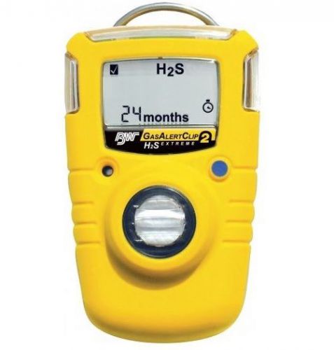 BW Honeywell GasAlert Clip Extreme H2S Monitor GA24XT-H