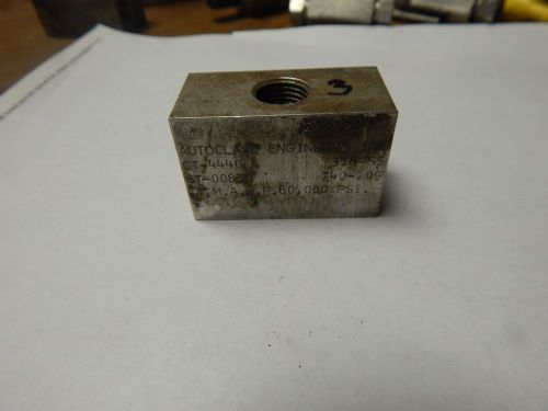 Autoclave engineers  1/4&#034; npt tee fitting # ct-4440 for sale
