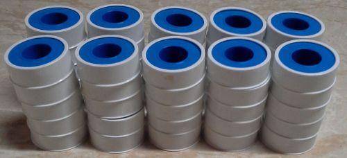 B59 Lot of 50 rolls of PTFE Thread Seal Tape 1/2&#034; x 260&#034; Teflon plumbing new