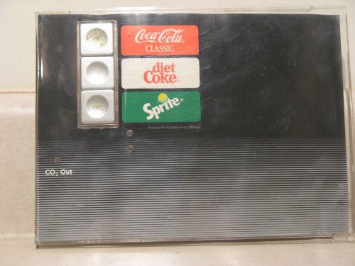 Used selector panel and selection card for Coke Breakmate soda fountain machine