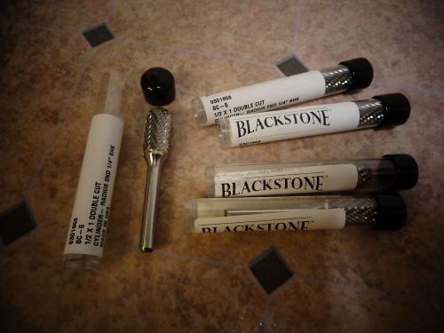 Lot of 5 Blackstone SC-5 1/2&#034; x 1&#034; Ball Nosed Double Cut Cabide Burr 0301658