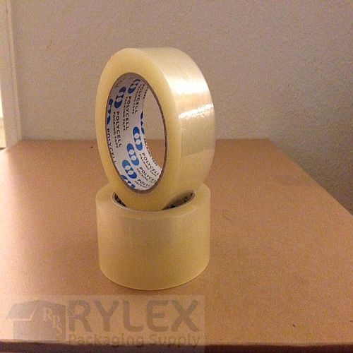 2 rolls carton box sealing packaging packing tape 1.8mil 2&#034; x 110 for sale
