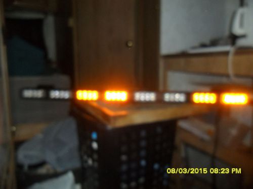 AMBER LIGHT BAR STL ARROW STICK 8 HEAD