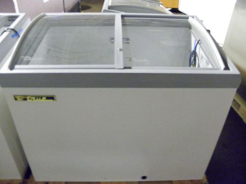 New true tfm-41al two sliding door ice cream merchandise display chest freezer for sale