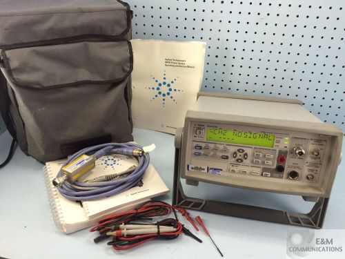 53147a b agilent microwave freq counter/power meter/dvm 20ghz + 8481d pwr sensor for sale