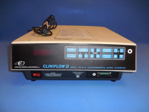 CliniFlow II Carolina Medical FM701D ElectroMagnetic Blood Flowmeter