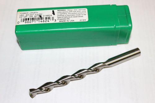 New ptd 3/8&#034; ez10p jobber length hss hi-helix precision twist drill bright 14624 for sale