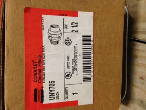 Crouse Hinds UNY705 xplosion proof 2 1/2&#034; union