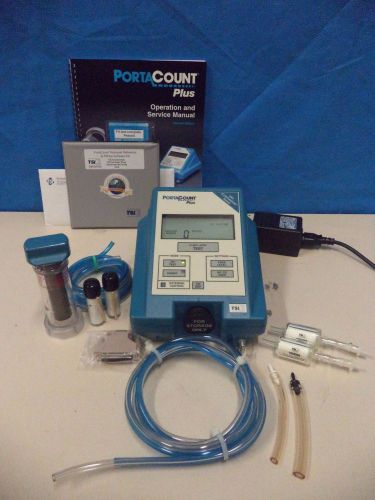 Tsi portacount plus + 8020a respirator mask fit unit w/ accessories and case for sale