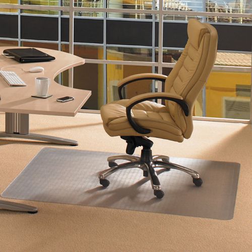 New floortex cleartex advantagemat pvc protection chair mat (46&#034; x 60&#034;) carpet for sale
