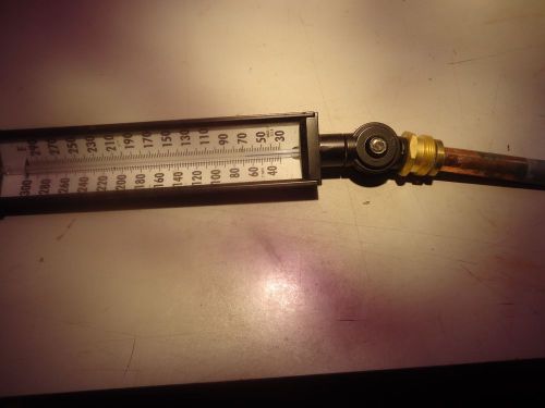 Weiss Instruments dual scale thermometer, vari-angle, 290 F ________________E-70