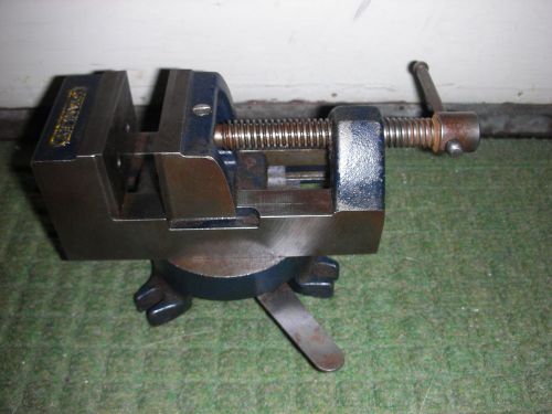 Rare vintage stanley machinist  vise no. 5992a w/locking swivel base &#034;nice for sale