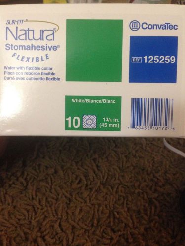 box of 10 Convatec Sur-fit Natura Stomahesive® Cut-to-fit Flexible Wafer 125259
