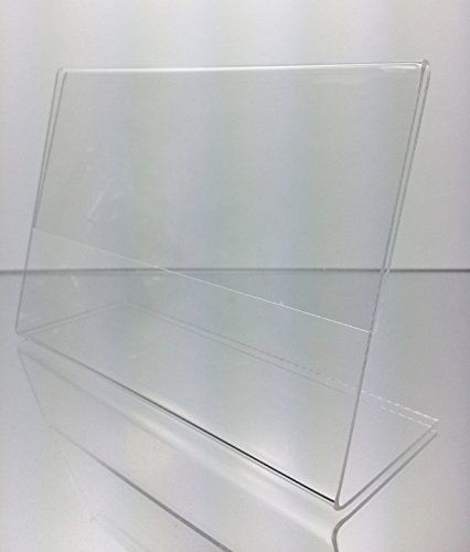 Dazzling Displays 6-pack Acrylic 7 x 5 Slanted Sign Holders