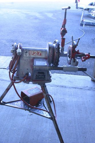 Ridgid 300 pipe threader w carriage foot switch 1 universal die head for sale