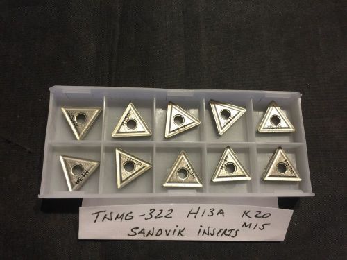 Sandvik TNMG 322 - H13A K20 Carbide Inserts
