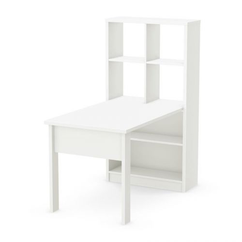 South shore annexe work table and storage unit combo, pure white - 7250798 for sale