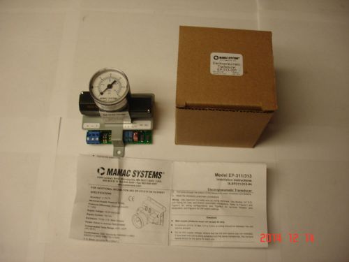 Mamac E/P 313-020 Transducer (New in Box)