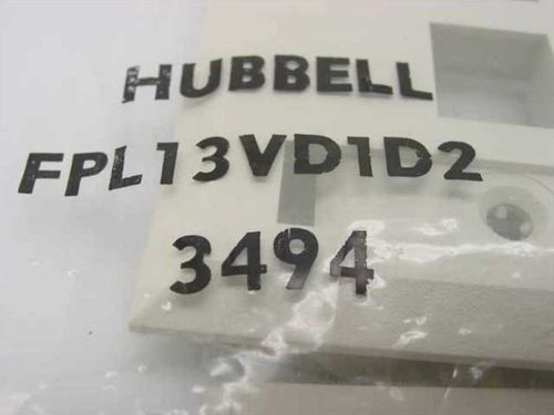 Hubbell Network Face Plate with Label Fields, 3 Jack FPL13VD1D2
