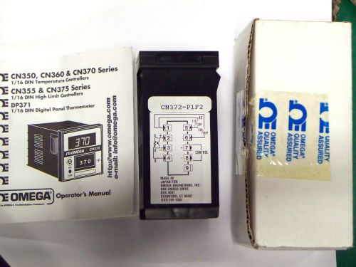 Omega CN372-P1F2 Temperature Controller (PT100, 0-399F), NEW
