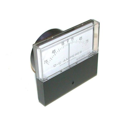 Yokogawa panel mount dc amperes meter 0-75 amp 4&#034; x 3 5/8&#034; model  612232-1a for sale