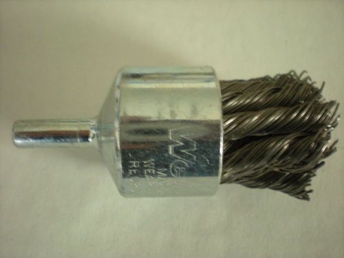 Knot Style Wire End Brushe - Diameter: 1-1/8&#034;   WIRE SIZE: .020&#034;