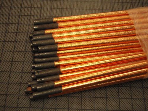 Box of 50: TECHNIWELD Copper Coated DC Pointed Carbons, 1/4 &#034;x12&#034;  !86B!