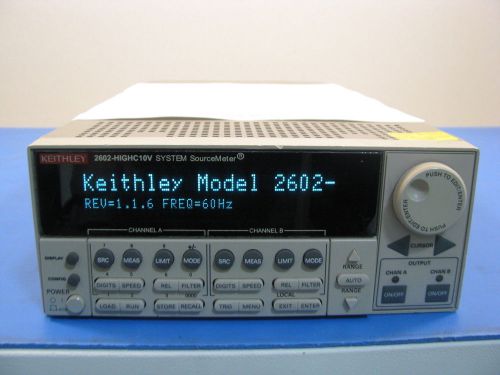 Keithley 2602 Dual Channel System SourceMeter, 2602-HIGHC10V High Capacitance