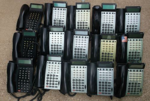 Lot of 15 NEC Business Phones DTU-16D-2 (BK) Phones