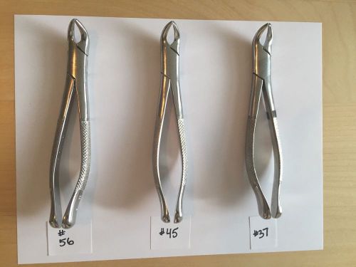 Dental Instruments Lower Forceps (Quantity 3) TARNO Stainlesss Steel