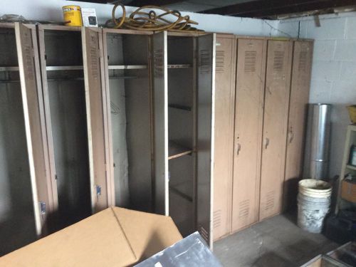 used upright lockers bank of ten lockers metal lockers